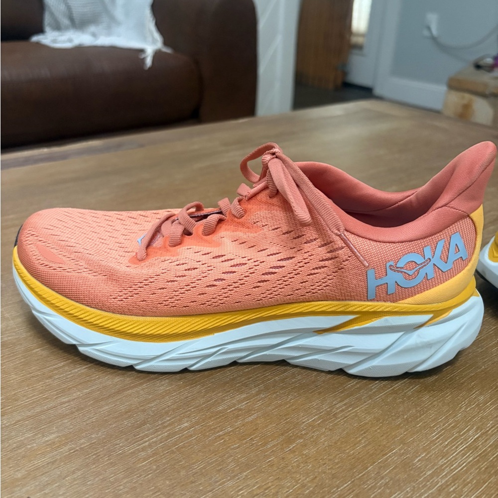 Hoka Women's Orange Running Shoes - Picture 3 of 7